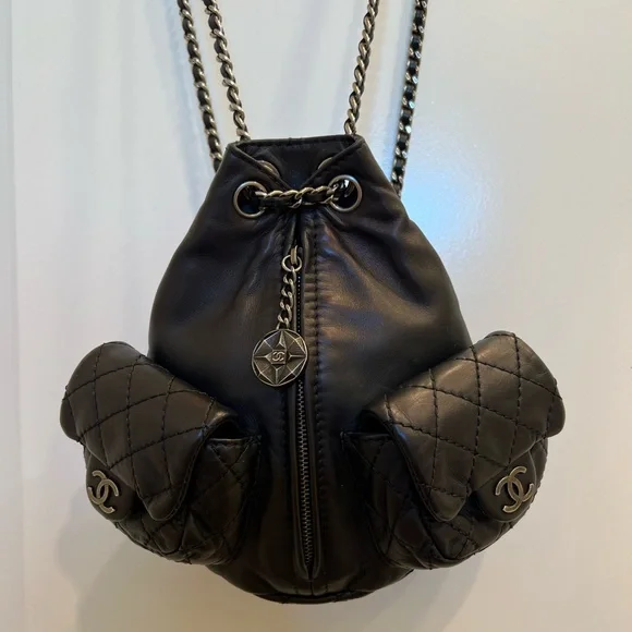 Chanel RARE 2012 mini Backpack is Back in quilted black calfskin